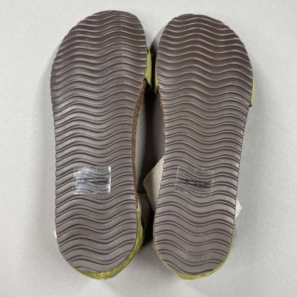 NEW Sundance Sandals Womens 7.5 green suede leather brown cork boho hippie - Picture 9 of 12